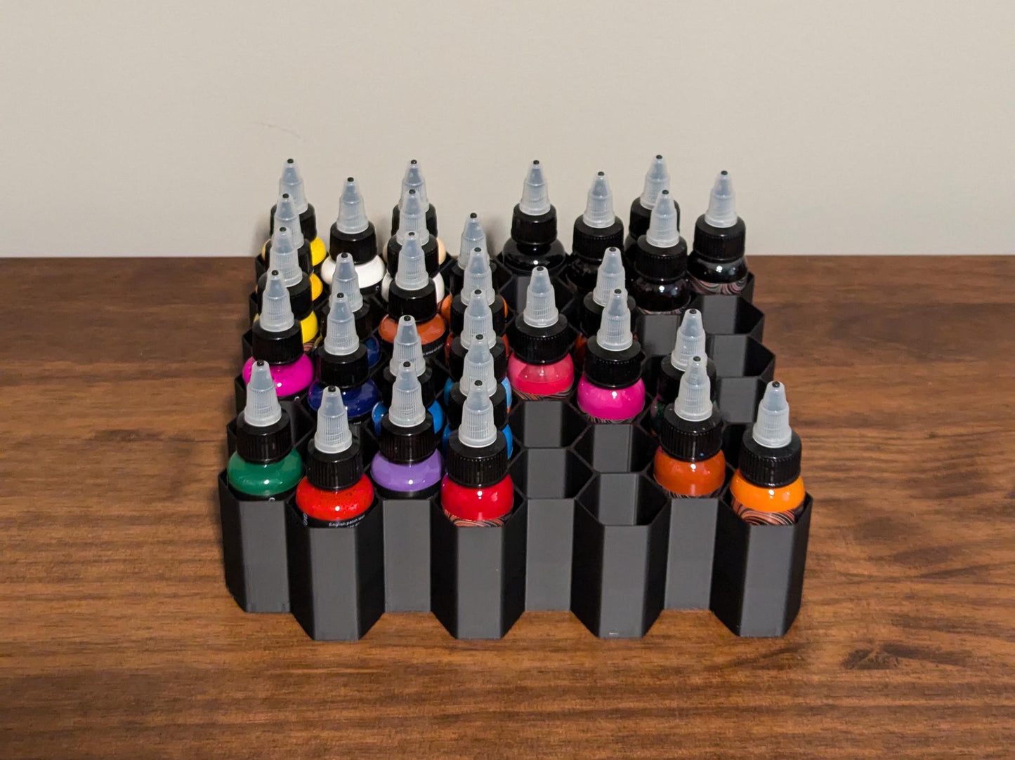 Tattoo Ink Organizer | Wall Mount | Holds 48 Bottles