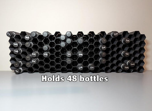 Wall Mount Organizer for Redken Shades EQ Storage | Hexagon Style Organizer | Stackable & Wall-Mount Salon Decor for Hair Dye Bottles