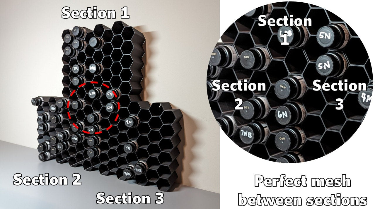 R+Color Holder | Wall Mount | Holds 42 Bottles