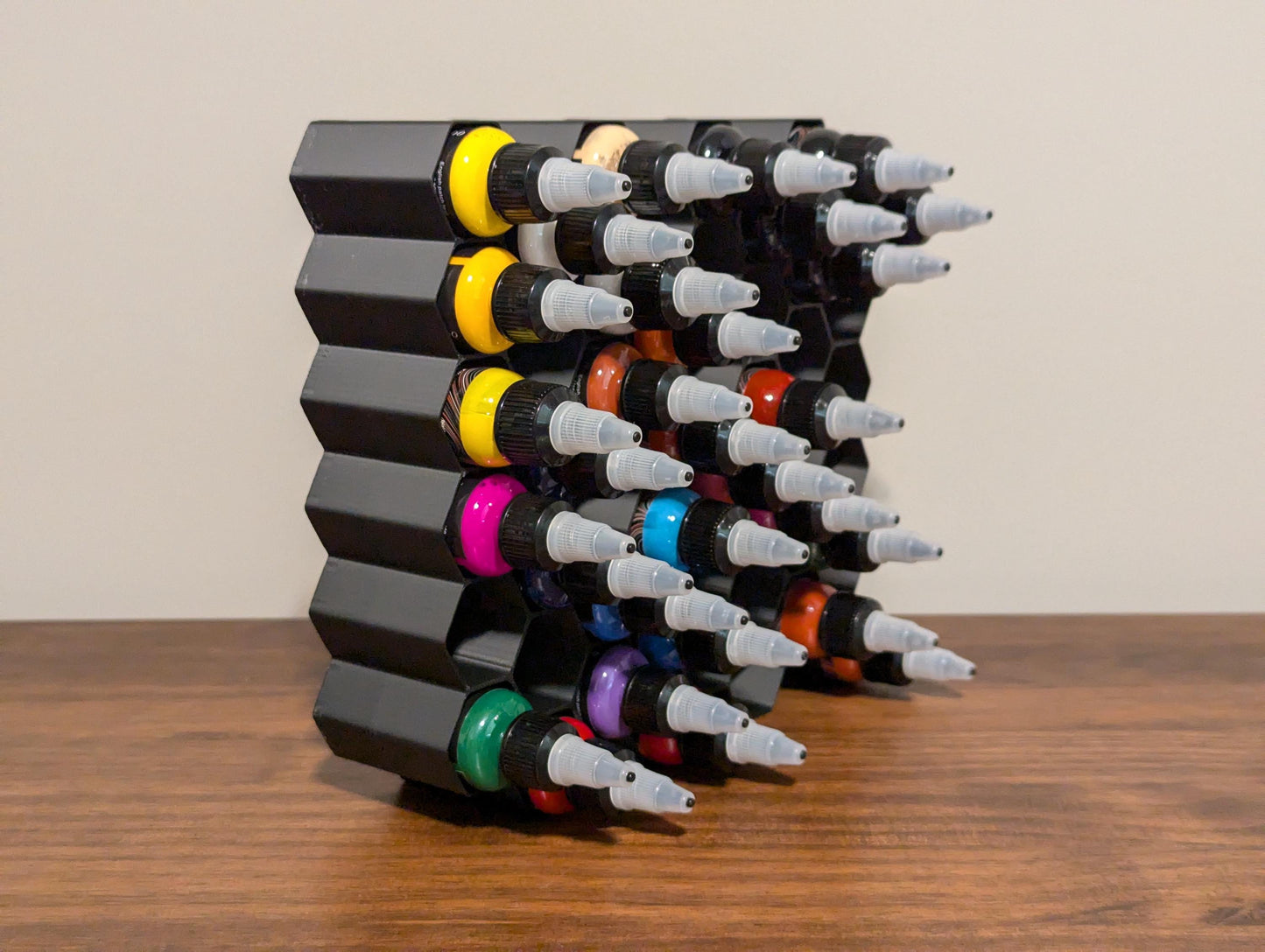 Tattoo Ink Organizer | Wall Mount | Holds 48 Bottles