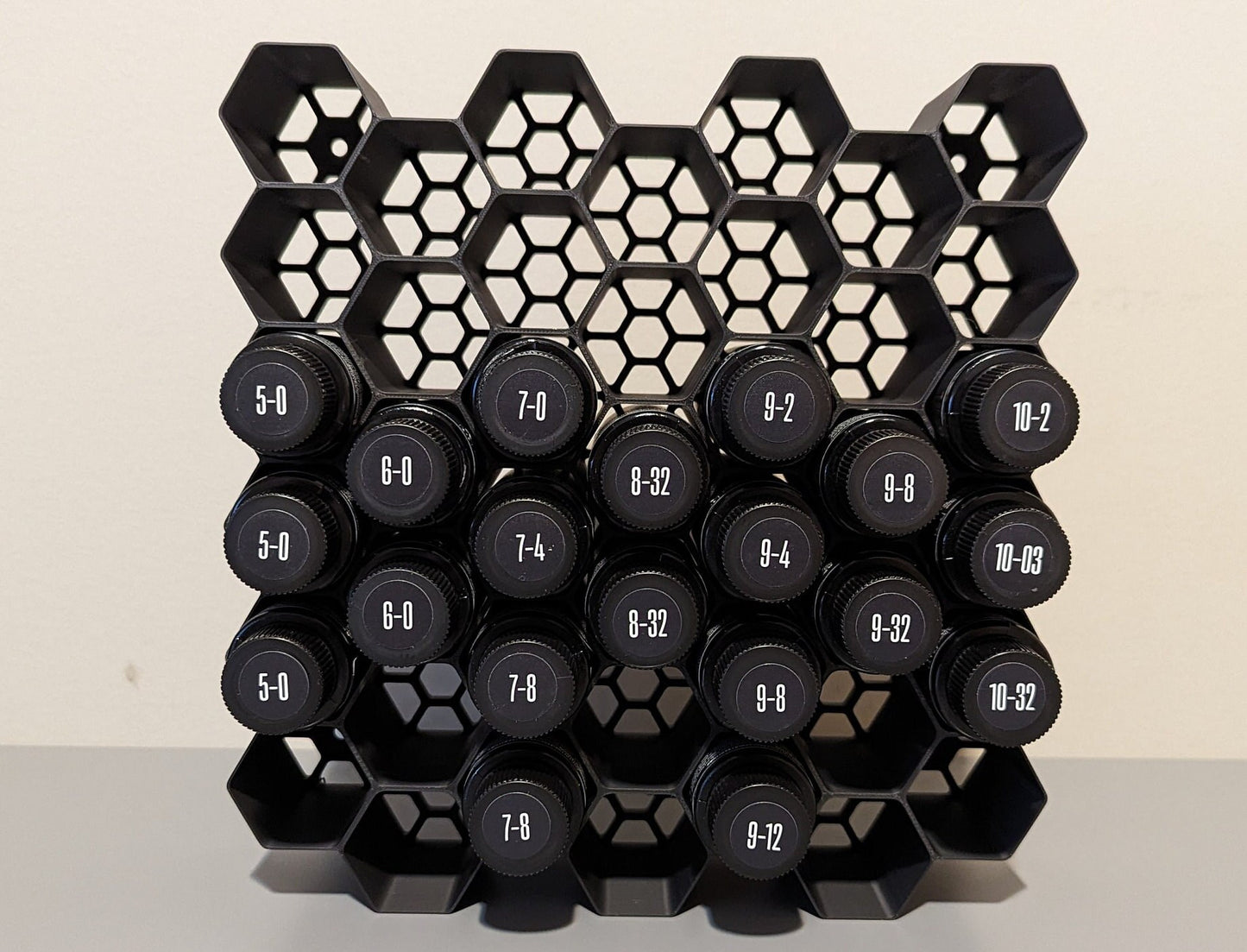 DANGER JONES Toner Holder | Wall Mount | Holds 42 Bottles