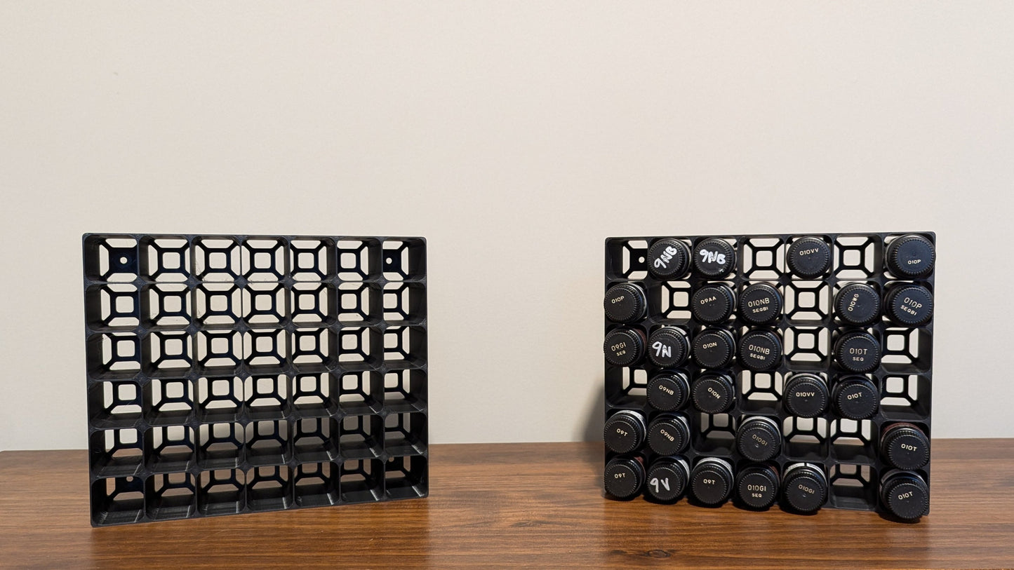 Redken Shades EQ Holder | Cube Style Organizer | Stackable & Wall-Mount Salon Organizer for Hair Dye Bottles