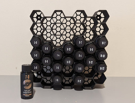 DANGER JONES Toner Holder | Wall Mount | Holds 42 Bottles