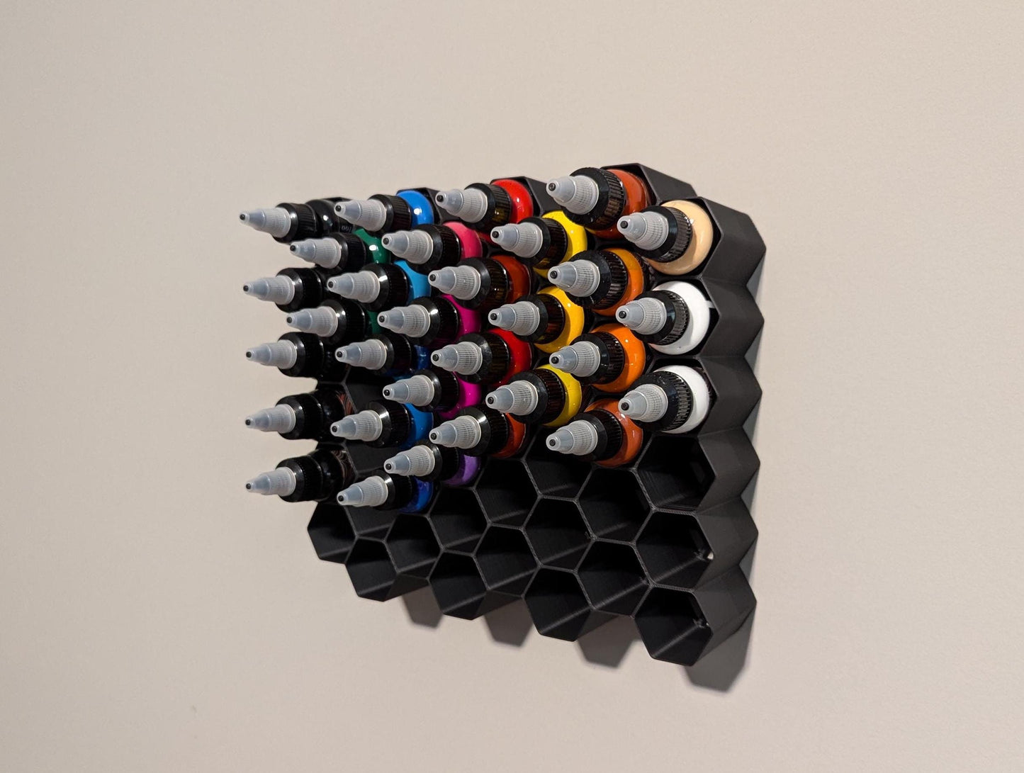 Tattoo Ink Organizer | Wall Mount | Holds 48 Bottles