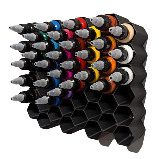 Tattoo Ink Organizer | Wall Mount | Holds 48 Bottles