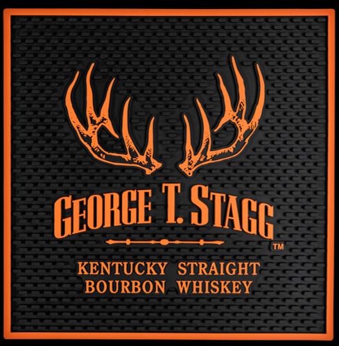 Buffalo Trace Service Bar Mat | Bourbon Lover’s Service Bar Mat | 12x12 Home Bar Decor & Whiskey Gift