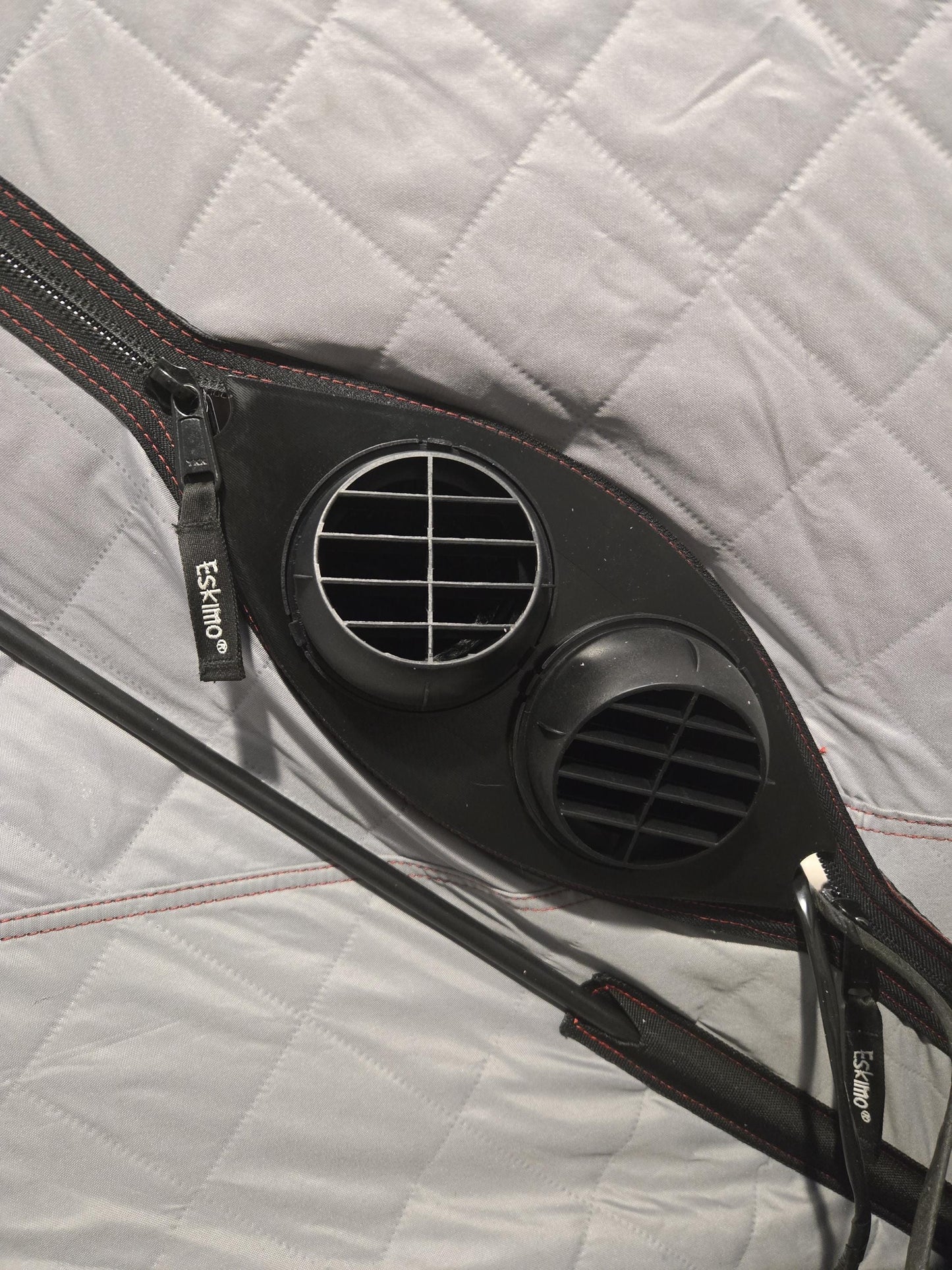 3" Dual Diesel Heater Vent with Directional Air Control | Tent Camping, Ice Fishing, Camper Vans, & Trucks | Lightweight, Weather Resistant