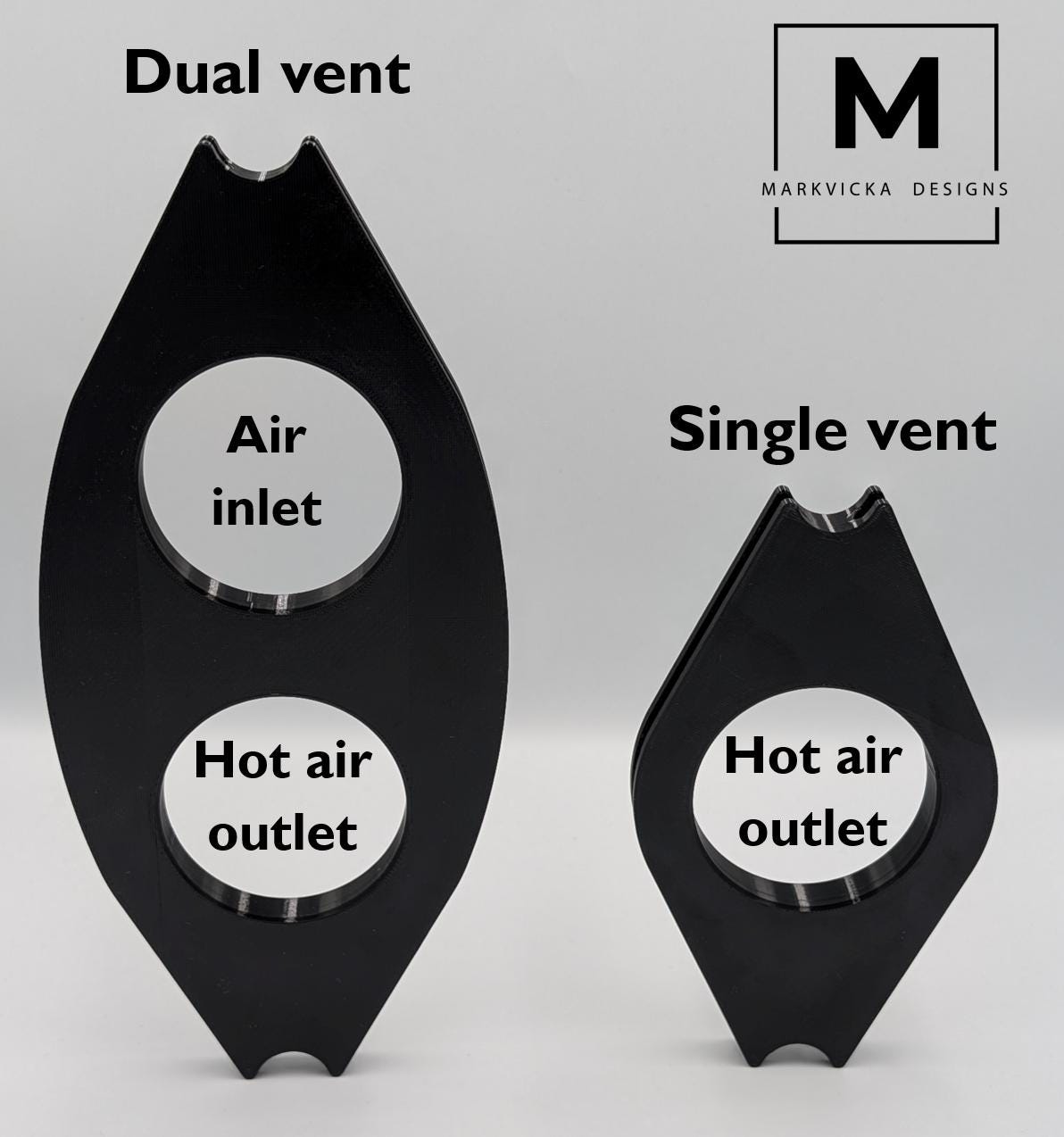 3" Dual Diesel Heater Vent with Directional Air Control | Tent Camping, Ice Fishing, Camper Vans, & Trucks | Lightweight, Weather Resistant