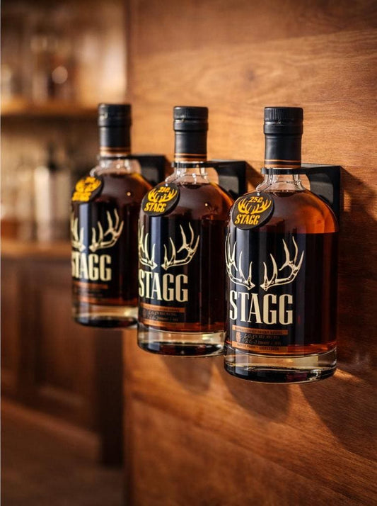 Stagg Jr 750ml Bourbon Display Shelf | Floating Whiskey Bottle Wall Mount | Home Bar Decor | Bourbon Lover Gift | Collector Display
